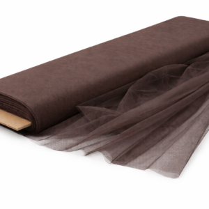 Polyester Tulle Fabric Bolt 54 Inch Wide – 40 Yards Roll - Brown