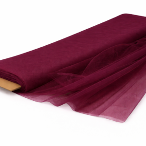Polyester Tulle Fabric Bolt 54 Inch Wide – 40 Yards Roll - Burgundy