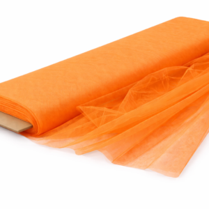 Polyester Tulle Fabric Bolt 54 Inch Wide – 40 Yards Roll - Orange