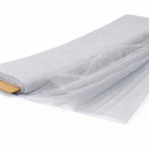 Polyester Tulle Fabric Bolt 54 Inch Wide – 40 Yards Roll - Silver