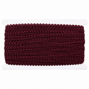 1/2” French Braid Gimp Trim – 15 Yards Bolt - Burgundy