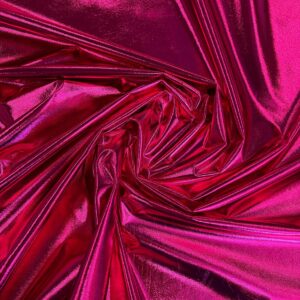 58/60" Wide Foil Knit Fabric - Fuchsia