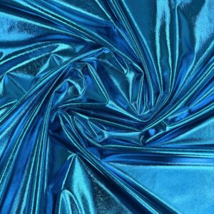58/60" Wide Foil Knit Fabric - Turquoise