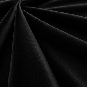 59" Wide Royal Velvet Fabric - 100% Polyester - Black