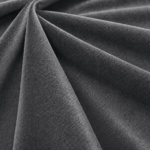 59" Wide Royal Velvet Fabric - 100% Polyester - Charcoal