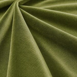59" Wide Royal Velvet Fabric - 100% Polyester - Olive Green
