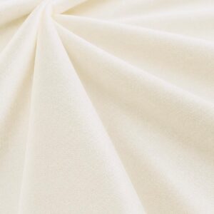 59" Wide Royal Velvet Fabric - 100% Polyester - Off White
