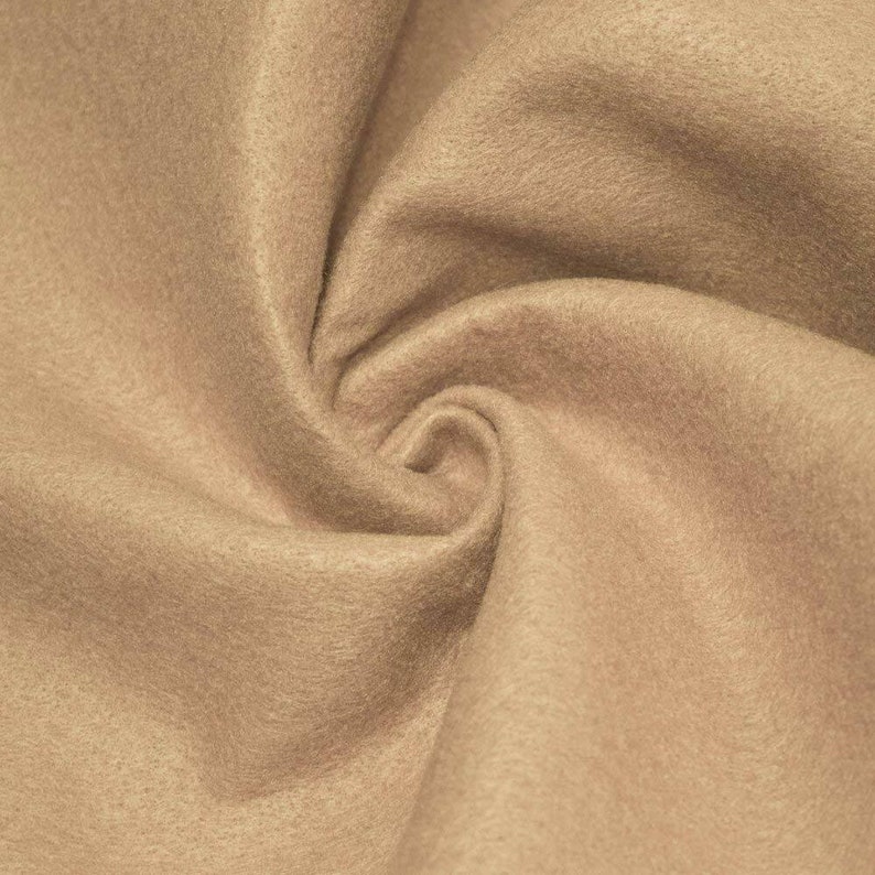 Taupe Acrylic Felt Fabric by the Yard Crafts Fabric 72 Inches Wide