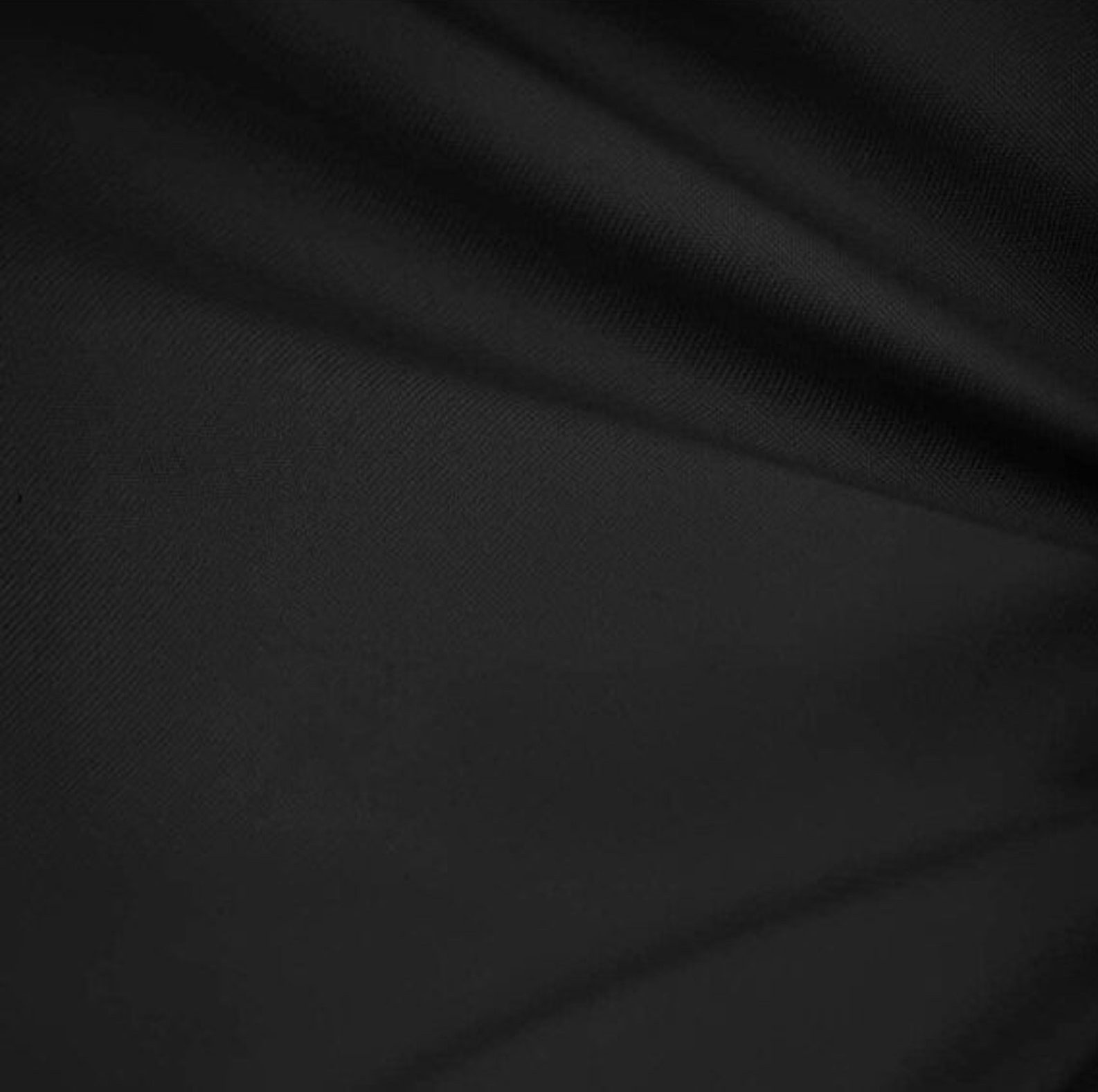 Poly Cotton Broadcloth 60 Inch Fabric by the Yard (Black)