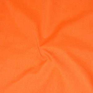 60" Wide Premium Broadcloth Cotton Fabric by The Yard - ORANGE