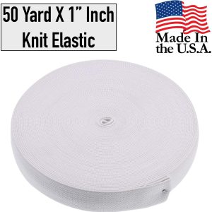 Elastic 1'' Wide 50 Yards - WHITE