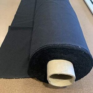 60" Wide 100% Cotton Black Muslin Fabric/Textile