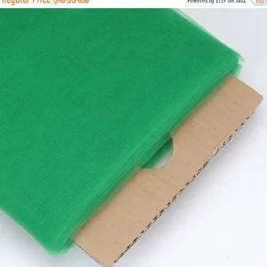 EMERALD GREEN Polyester Tulle Fabric Bolt 54 inch 40 Yards