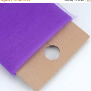 PURPLE Polyester Tulle Fabric Bolt 54 inch 40 Yards