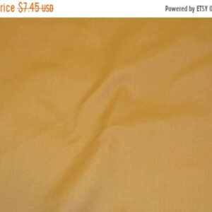 GOLD 60" Wide Premium Cotton Blend Broadcloth Fabric by The Yard