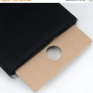 BLACK Polyester Tulle Fabric Bolt 54 inch 40 Yards