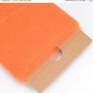 ORANGE Polyester Tulle Fabric Bolt 54 inch 40 Yards