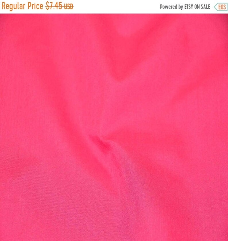  Poly-Cotton Broadcloth Hot Pink 60 Inch Fabric by The Yard  (F.E. : Arts, Crafts & Sewing