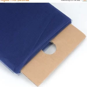NAVY BLUE Polyester Tulle Fabric Bolt 54 inch 40 Yards
