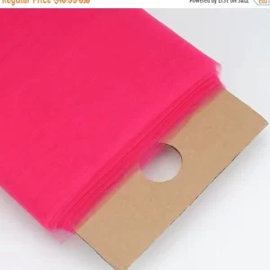 FUCHSIA Polyester Tulle Fabric Bolt 54 inch 40 Yards