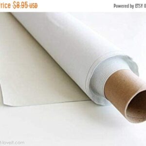 54'' Wide Blackout Drapery Lining Color White Fabric By the Yard - WHITE