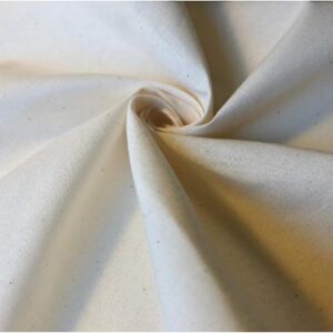 50" Wide 100% Cotton Natural Muslin Fabric/Textile Unbleached
