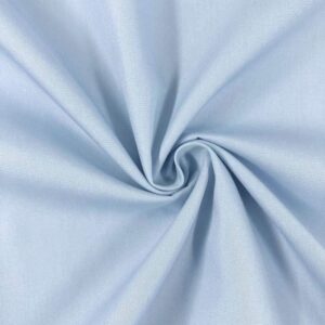 60" Wide Premium Cotton Blend Broadcloth Fabric - Baby Blue