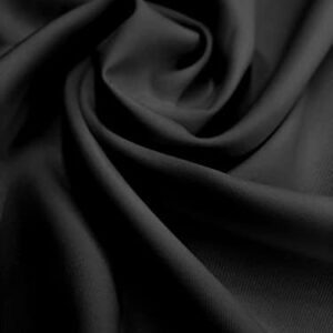 120" Wide Poly Poplin Polyester Fabric - Black