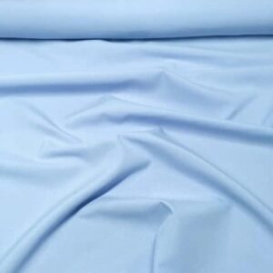 60" Wide Poly Poplin Polyester Fabric - Baby Blue