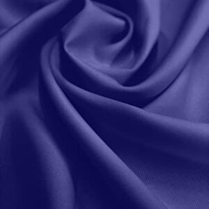 60" Wide Poly Poplin Polyester Fabric - Navy Blue