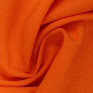 60" Wide Poly Poplin Polyester Fabric - Orange