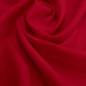 60" Wide Poly Poplin Polyester Fabric - Red
