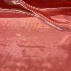 60" Wide Satin Charmeuse Fabric - Coral