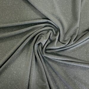 58" Wide Glitter ITY Fabric - 95% Polyester 5% Spandex - Sage