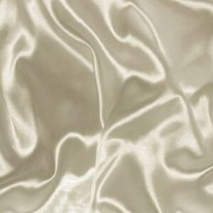 60" Wide Satin Charmeuse Fabric - Ivory