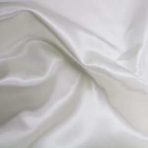 60" Wide Satin Charmeuse Fabric - Off White