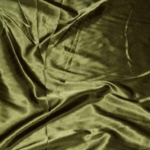 60" Wide Satin Charmeuse Fabric - Olive Green