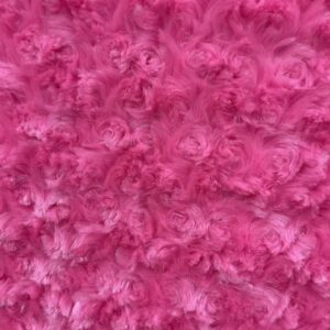 60 inch Wide Rose Faux Fur Fabric - Fuchsia