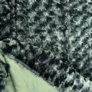 60 inch Wide Rose Faux Fur Fabric - Hunter Green