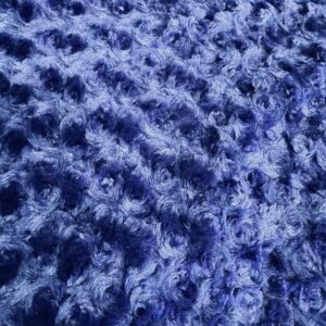 60 inch Wide Rose Faux Fur Fabric - Royal Blue