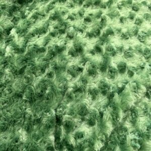 60 inch Wide Rose Faux Fur Fabric - Sage Green
