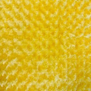 60 inch Wide Rose Faux Fur Fabric - Yellow