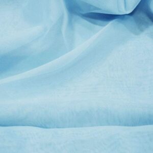 120" Wide Sheer Voile Chiffon Fabric - Baby Blue