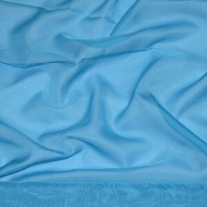120" Wide Sheer Voile Chiffon Fabric - Turquoise