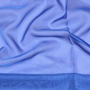120" Wide Sheer Voile Chiffon Fabric - Royal Blue