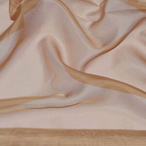 120" Wide Sheer Voile Chiffon Fabric - Cappuccino