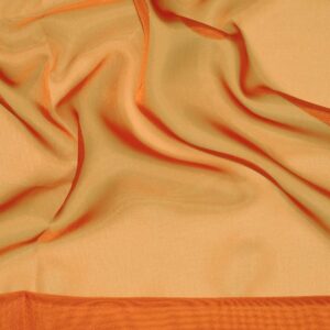 120" Wide Sheer Voile Chiffon Fabric - Orange