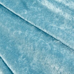 58"/60" Wide 100% Panne Velvet Velour Fabric - Baby Blue