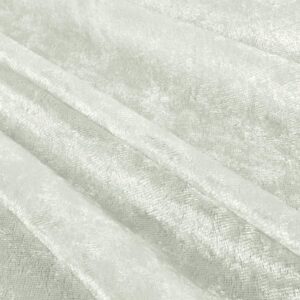 58"/60" Wide 100% Panne Velvet Velour Fabric - Ivory