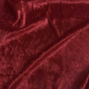 58"/60" Wide 100% Panne Velvet Velour Fabric - Red